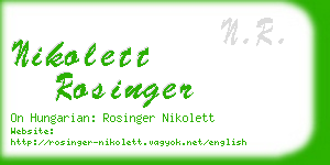 nikolett rosinger business card